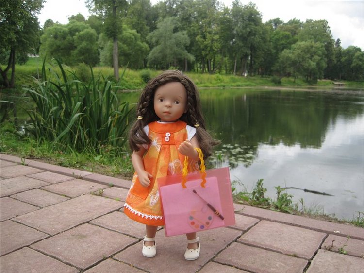 Моя маленькая художница. Кукла Kaethe Kruse Таточка | Бэйбики Моя маленькая художница. Кукла Kaethe Kruse Таточка (фото 4)