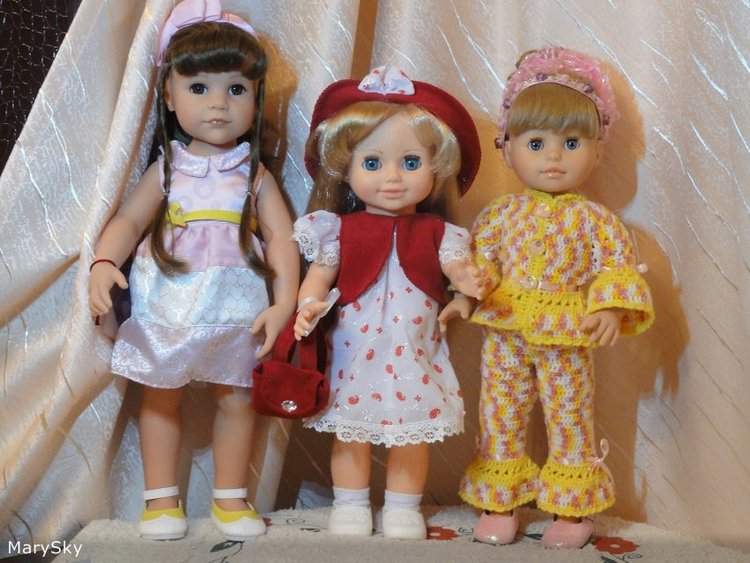 Наши Аннушки от фабрики "Весна". Сравнение с Gotz, Paola Reina, American Girl и фейсинками