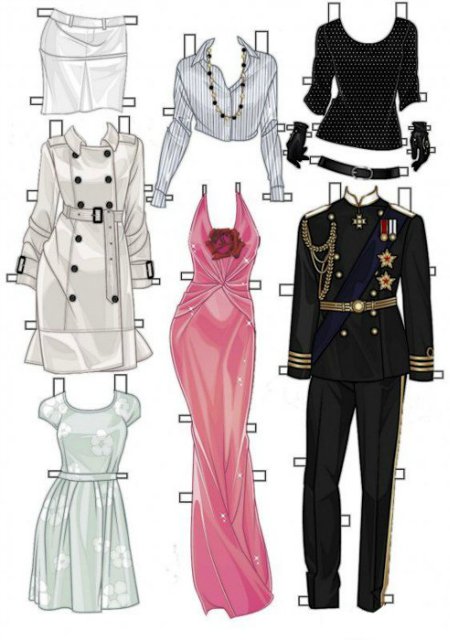 Такие милые бумажные куколки, хочу поделиться (фото 2)