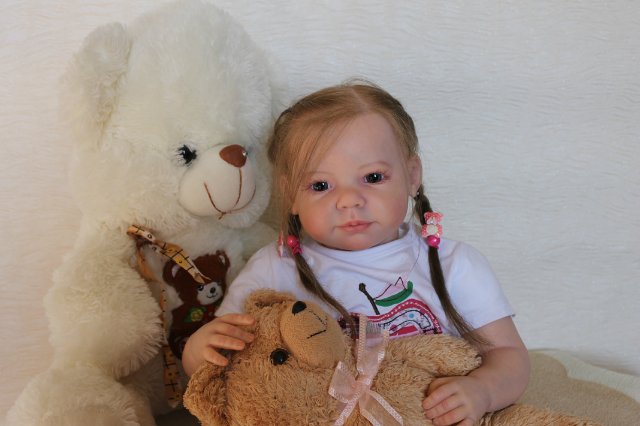 Моя милая Мариночка! Малышка реборн из молда Camille (фото 9)