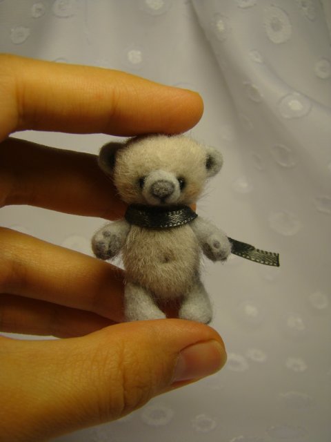 Мишка Бусинка, авторская игрушка Ольги Чернухо (фото 5)