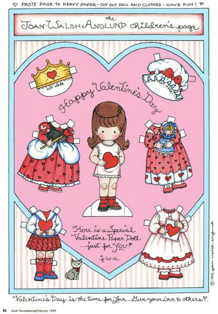 Мои любимые бумажные куклы для вырезания