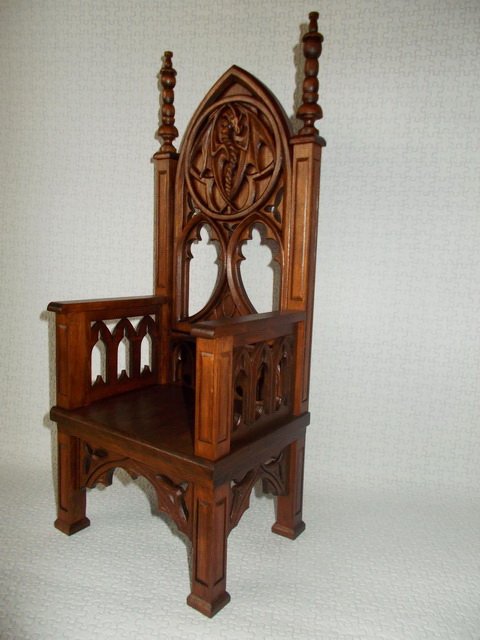 Эксклюзивная кукольная мебель в готическом стиле (фото 2)