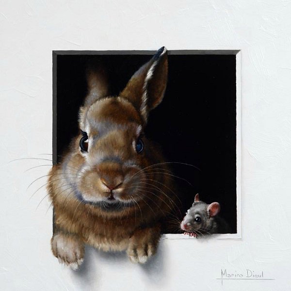 Животные в живописи Марины Диул