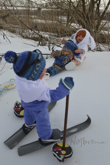 Двое в санках, не считая кота...Вихтели Rosemarie Anna Muller