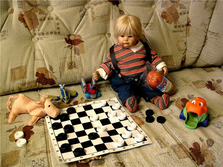 Пончик Эдер. Радость встречи. Коллекционна кукла Susi Eimer