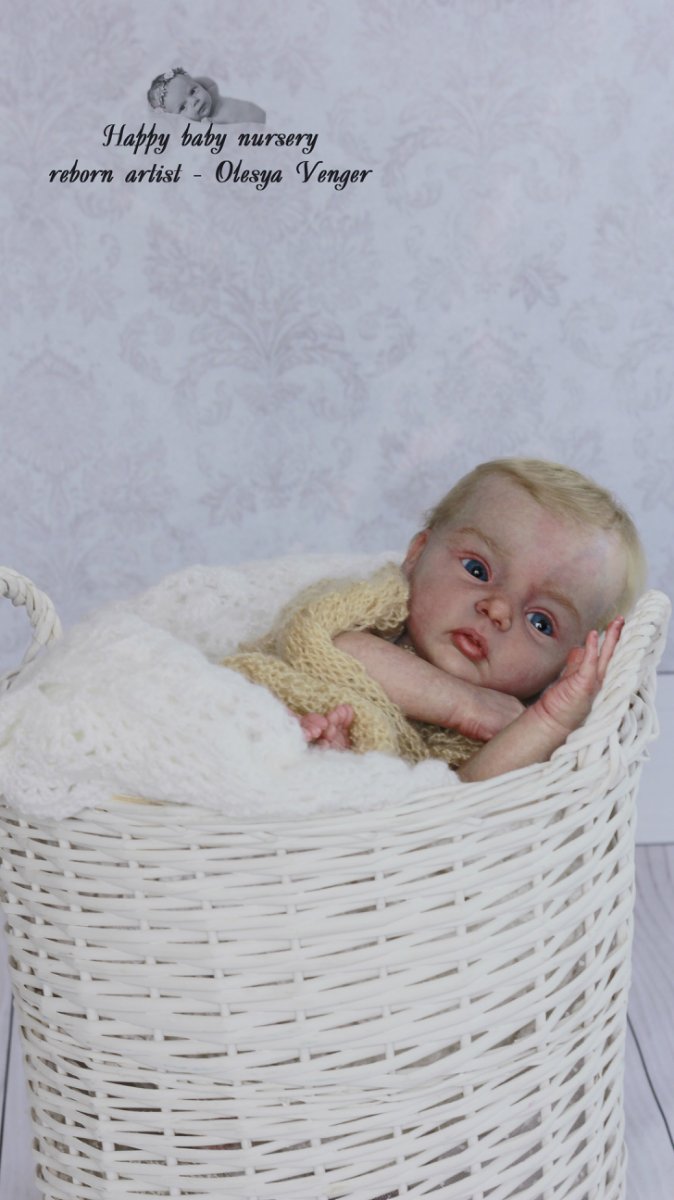 Моя милая златовласка Ева. Кукла реборн Олеси Венгер