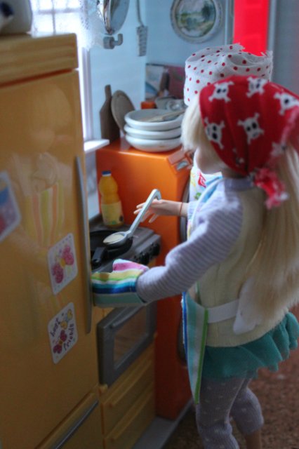 Блины на масленицу, миниатюра для кукол в формате 1/6 (фото 9)