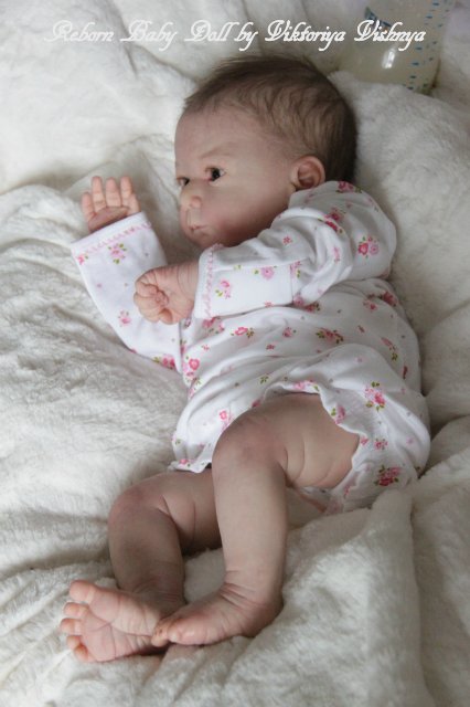 Моя малышка из нового молда Matis от Gudrun Legler. Куколка реборн Виктории Вишни (фото 5)