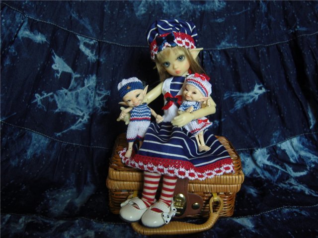 Хотим на море! (наряды в морском стиле для realpuki и Kaye Wiggs Lillie)
