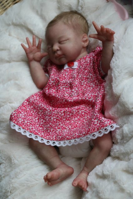 Спящая малышка Рози 2. Куколка реборн Виктории Вишни