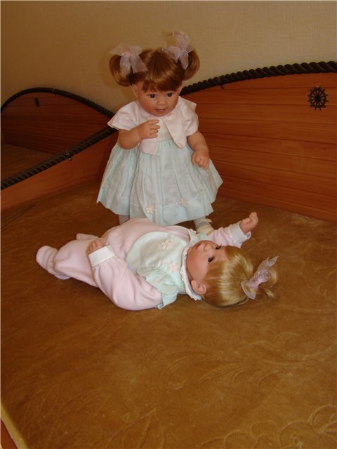 Две сестрички- "Жемчужный букет".Коллекционные куклы Ли Миддлтон (фото 7)