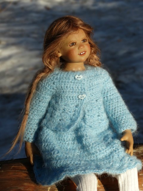 Вязаные платья для Пиппы — Одежда и обувь для кукол своими руками: фото (фото 3)
