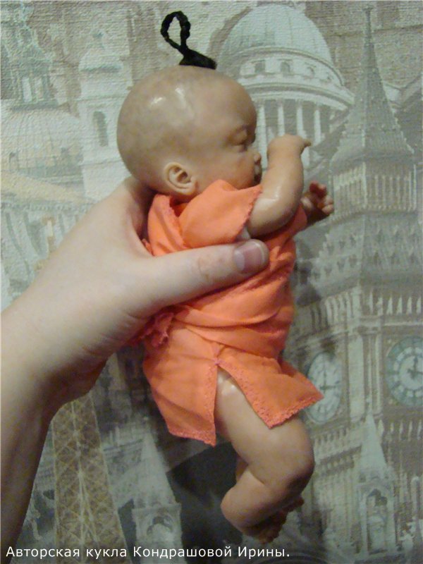 Малыш из Тибета. Авторская кукла Кондрашовой Ирины