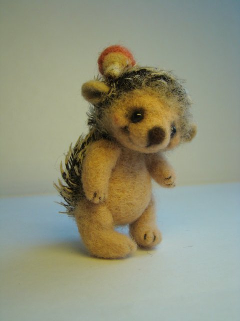 Весна, ёжики проснулись. Игрушки валянием из шерсти ручной работы (фото 7)