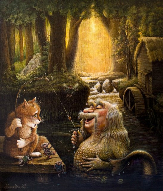 Сказочки кота Кузьмы... художник Александр Маскаев