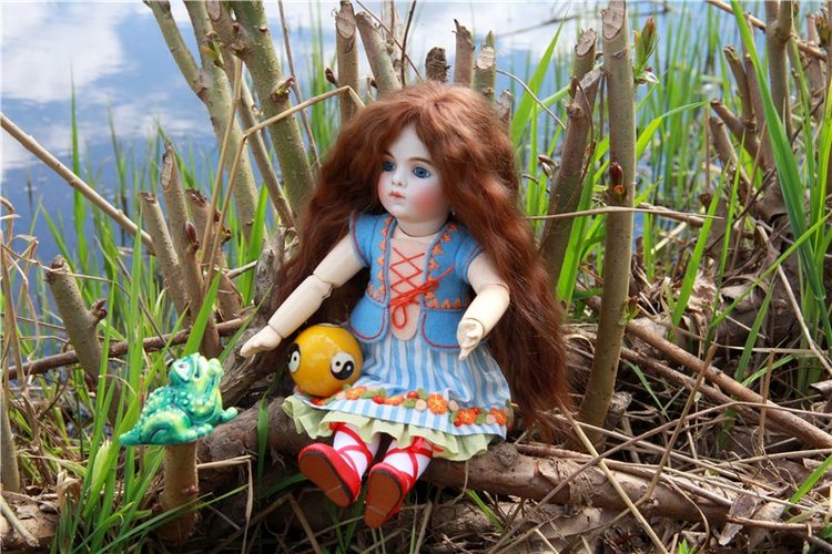 Сказочное Василёво. Реплика антикварной куклы Bébé BRU JNE от автора Branka Schärli