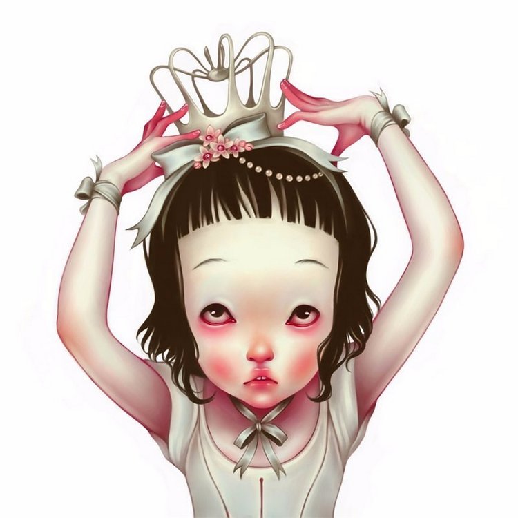 Сюрреалистические иллюстрации французской художницы Элоди LostFish или еще раз об Алисе (фото 5)