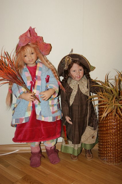 Три осенние принцессы. Коллекционные куклы