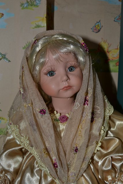 "Посреди золотого поля встанет..." - "золотая" кукла от Линды Рик