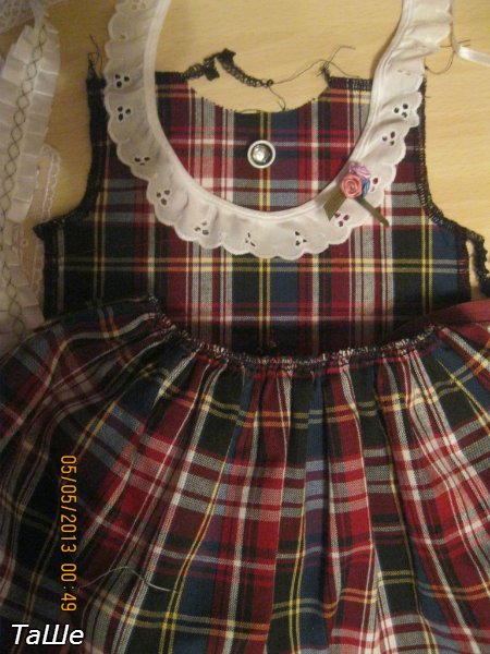 Милые клеточки — Одежда и обувь для кукол своими руками: фото