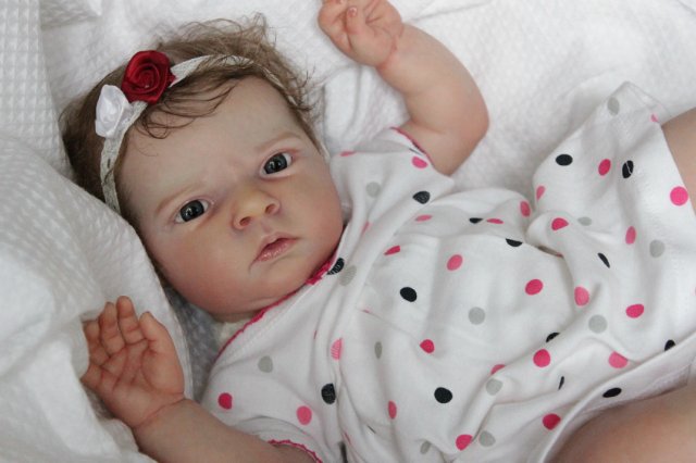 Сама мисс серьезность, кукла реборн Беспаловои Жанны