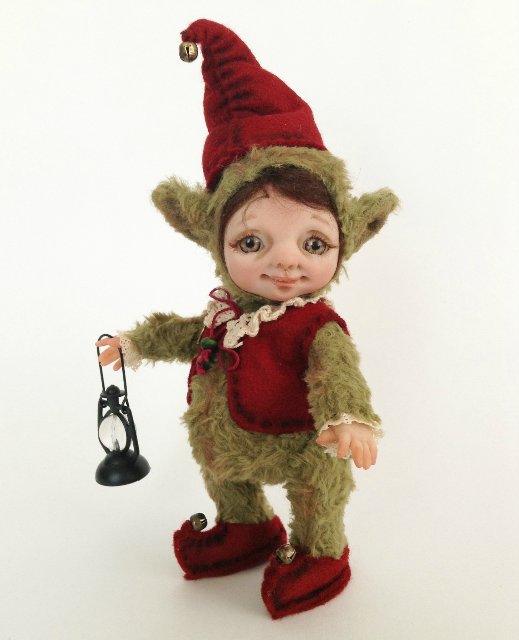 Рождественские эльфики. Авторские куклы тедди долл Анны Добряковой