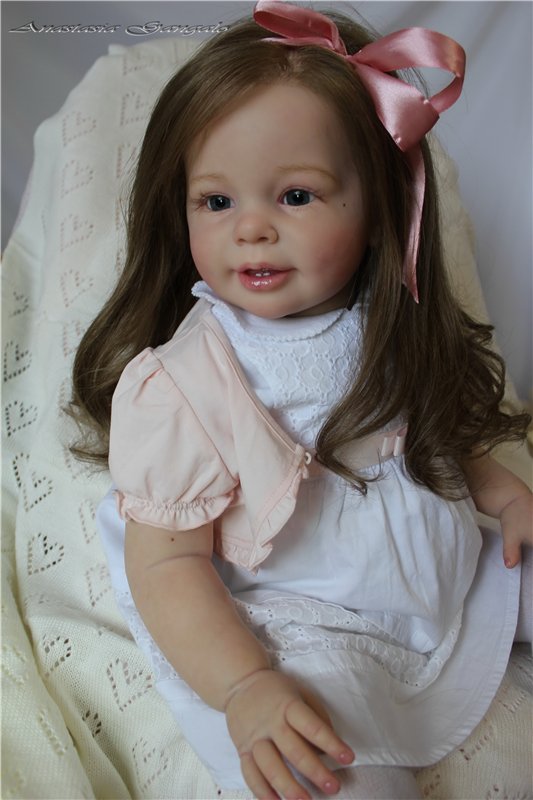 Поделись улыбкою своей.Стефания,кукла реборн Анастасии Гангало (фото 5)