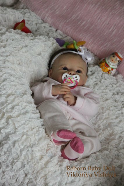 Девочка Кристочка... Куколка реборн Виктории Вишни
