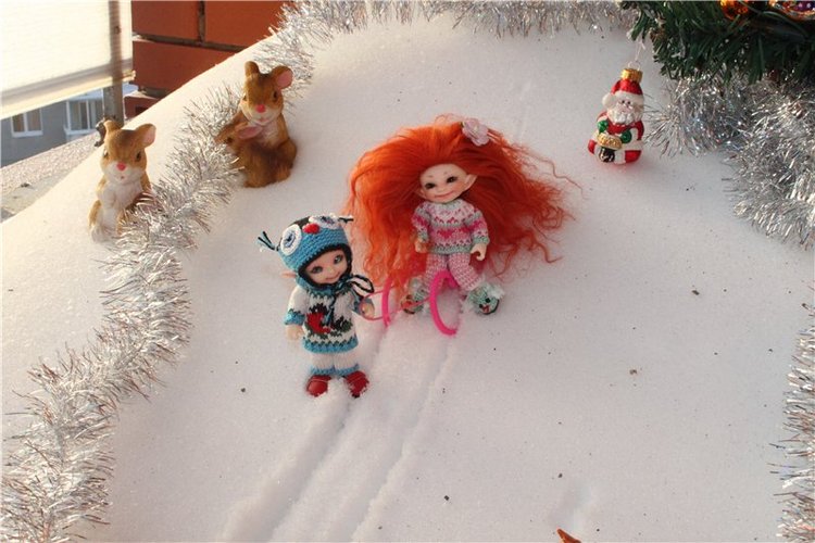 Зимняя прогулка моих крошек! Реалпуки Pupu и реалпуки Сосо (фото 4)