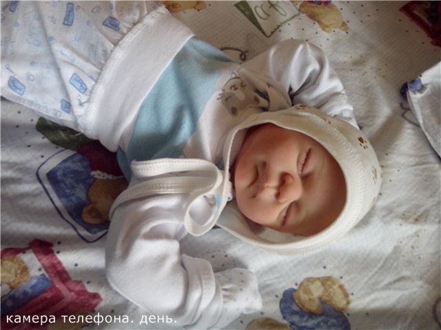 Маленький малыш реборн Андрейка, молд Жульен