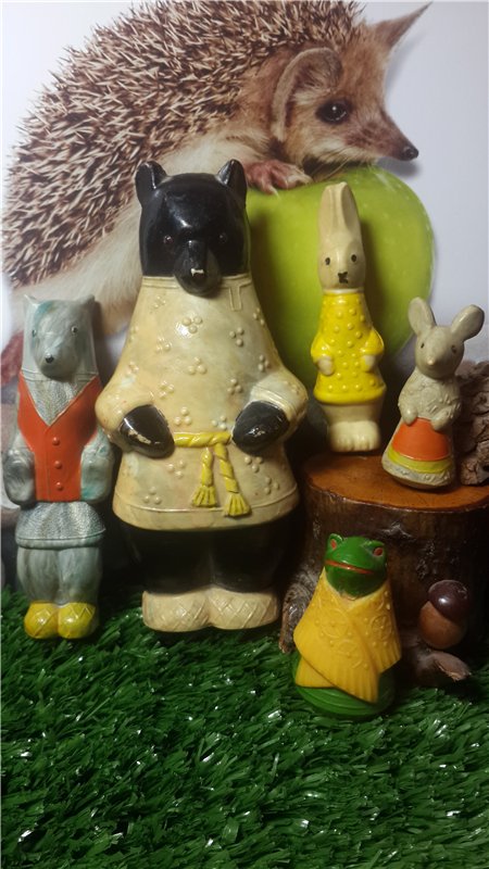 Потерявшиеся зверушки — Игрушки СССР и советского детства: резиновые (фото 6)