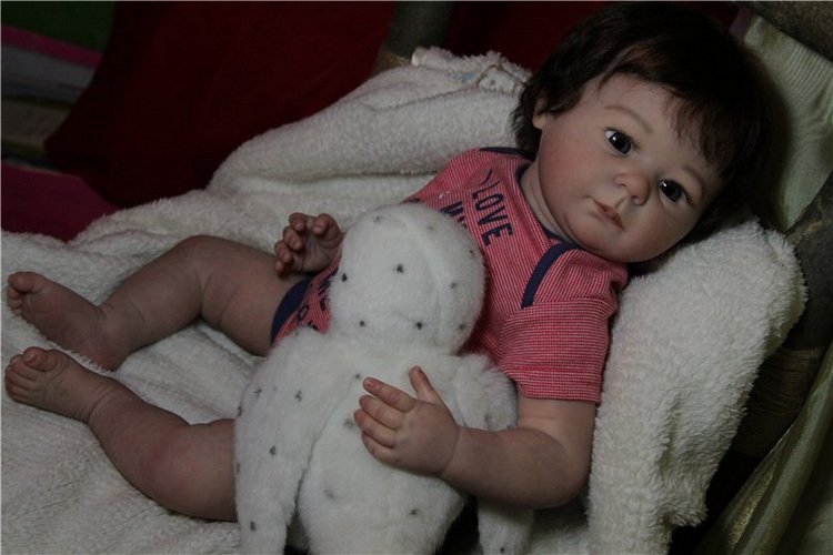 Дениска, кукла реборн из молда Marley от Ann Timmerman (фото 5)