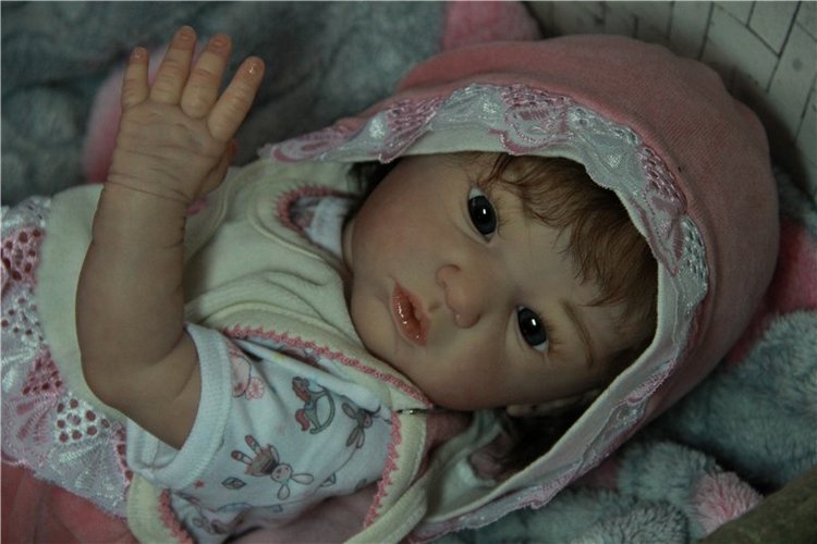 Малышка Карина. Куколка из молда Maike от Gudrun Legler (фото 6)