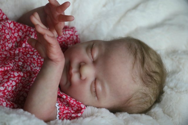 Спящая малышка Рози 2. Куколка реборн Виктории Вишни