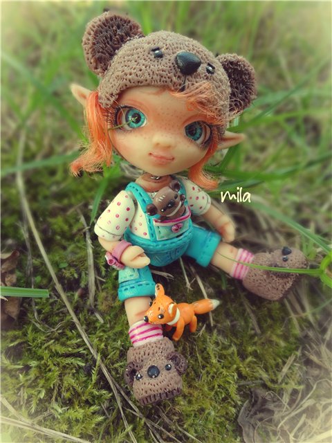 Авторские куколки из полимерной глины от Милы (фото 4)