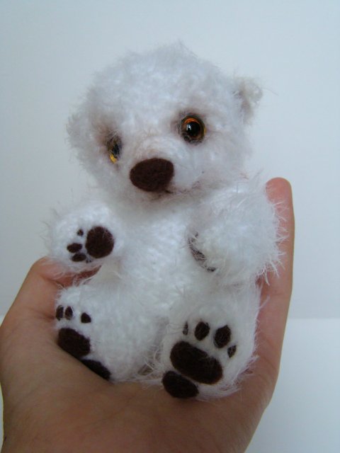 Мишка-эскимо. Игрушка вязанная крючком Ольги Чернухо (фото 7)