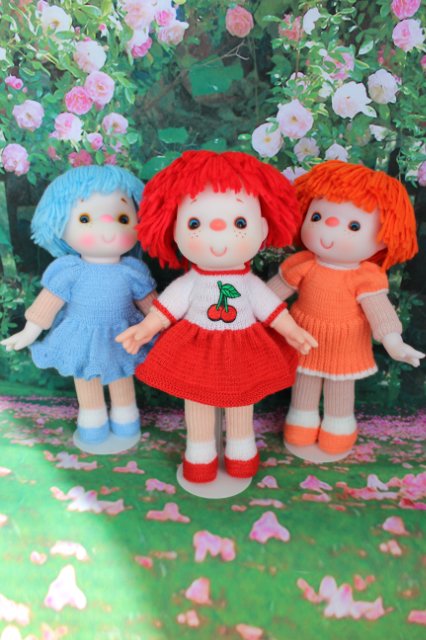 Куколки из винтажных заготовок