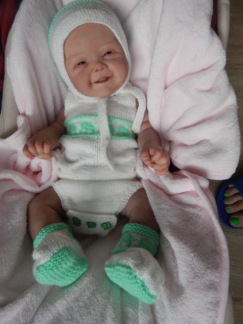 Костюмчик со слониками — Одежда и обувь для кукол своими руками: фото (фото 2)