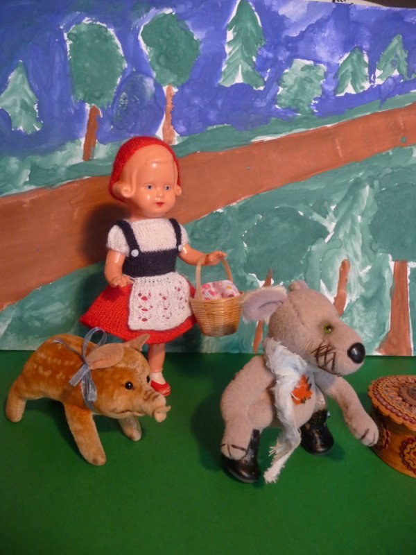 Сказка о Красной Шапочке — Винтажные куклы ГДР (Немки): Бигги