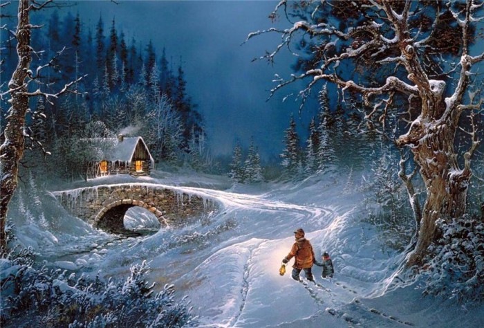 С Наступающим 2017 Новым Годом! ЗИМНЯЯ СКАЗКА. ХУДОЖНИК TED BLAYLOCK (фото 5)