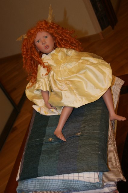 Три осенние принцессы. Коллекционные куклы (фото 8)