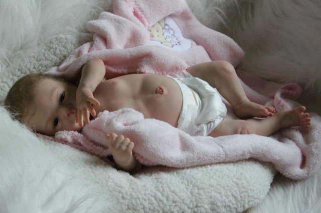 Розана - цветочек, роза... Куколка реборн Виктории Вишни (фото 7)