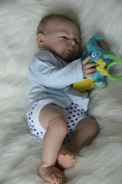 Ноэльчик... очень серьезный малыш... Куколка реборн Вишни Виктории