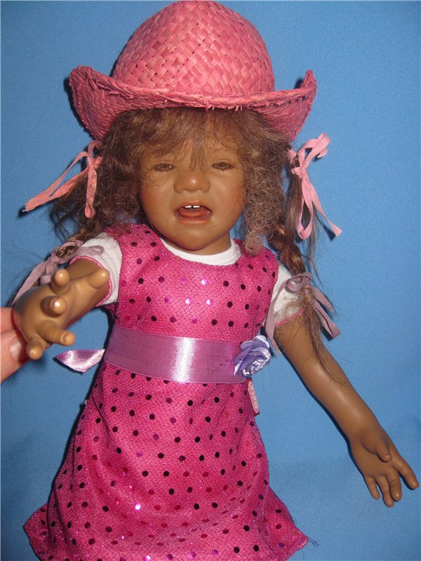 Кто подскажет, как ребенка успокоить? Коллекционная кукла Inke A.Himstedt