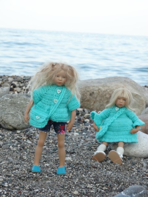 Бирюзовые зерисовки — Куклы Annette Himstedt (Аннетт Химстедт): коллекционные