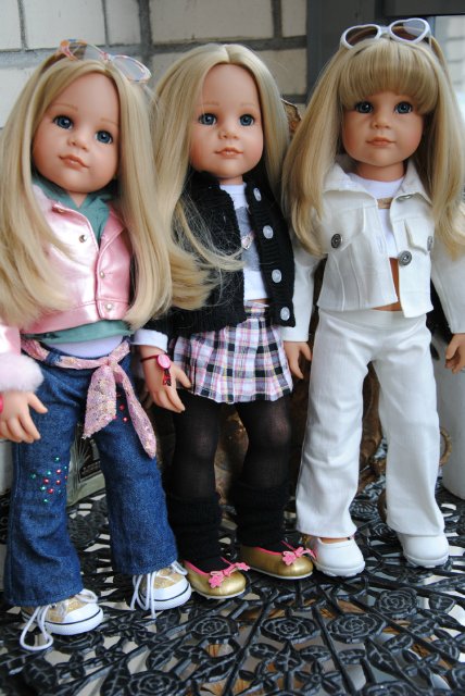 Мы сестренок соберем - будем модничать втроем! :) Красотки Сары-модницы от Gotz 2004, 2007, 2009