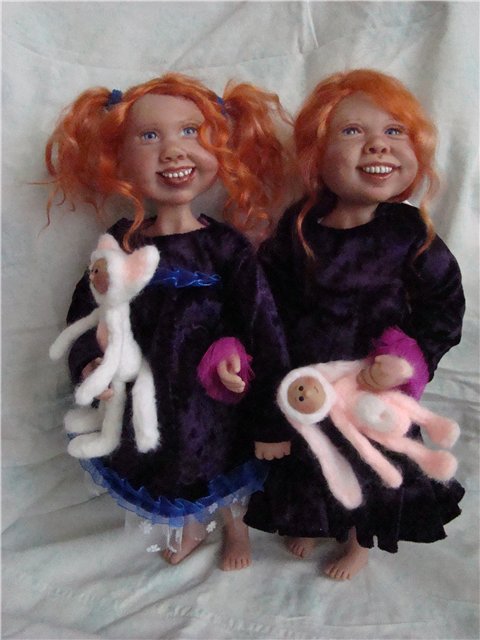 Лаура и Луиза. Авторские куклы ООАК Кондрашовой Ирины