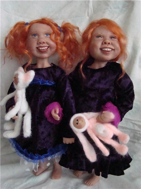 Лаура и Луиза. Авторские куклы ООАК Кондрашовой Ирины