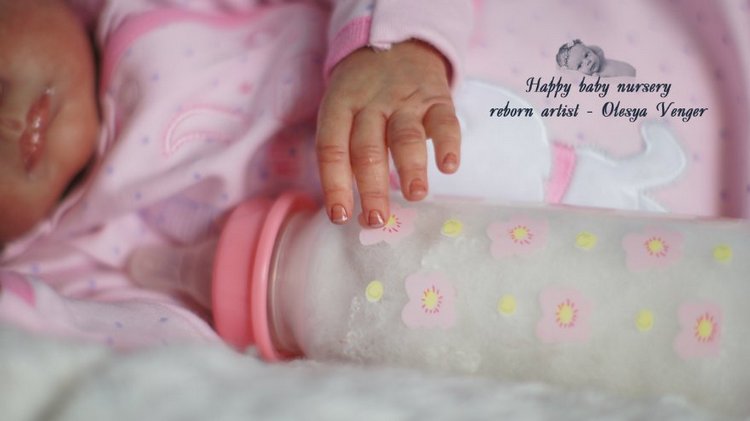 Наша Лиечка устала, сладко сладко задремала. Кукла реборн Олеси Венгер